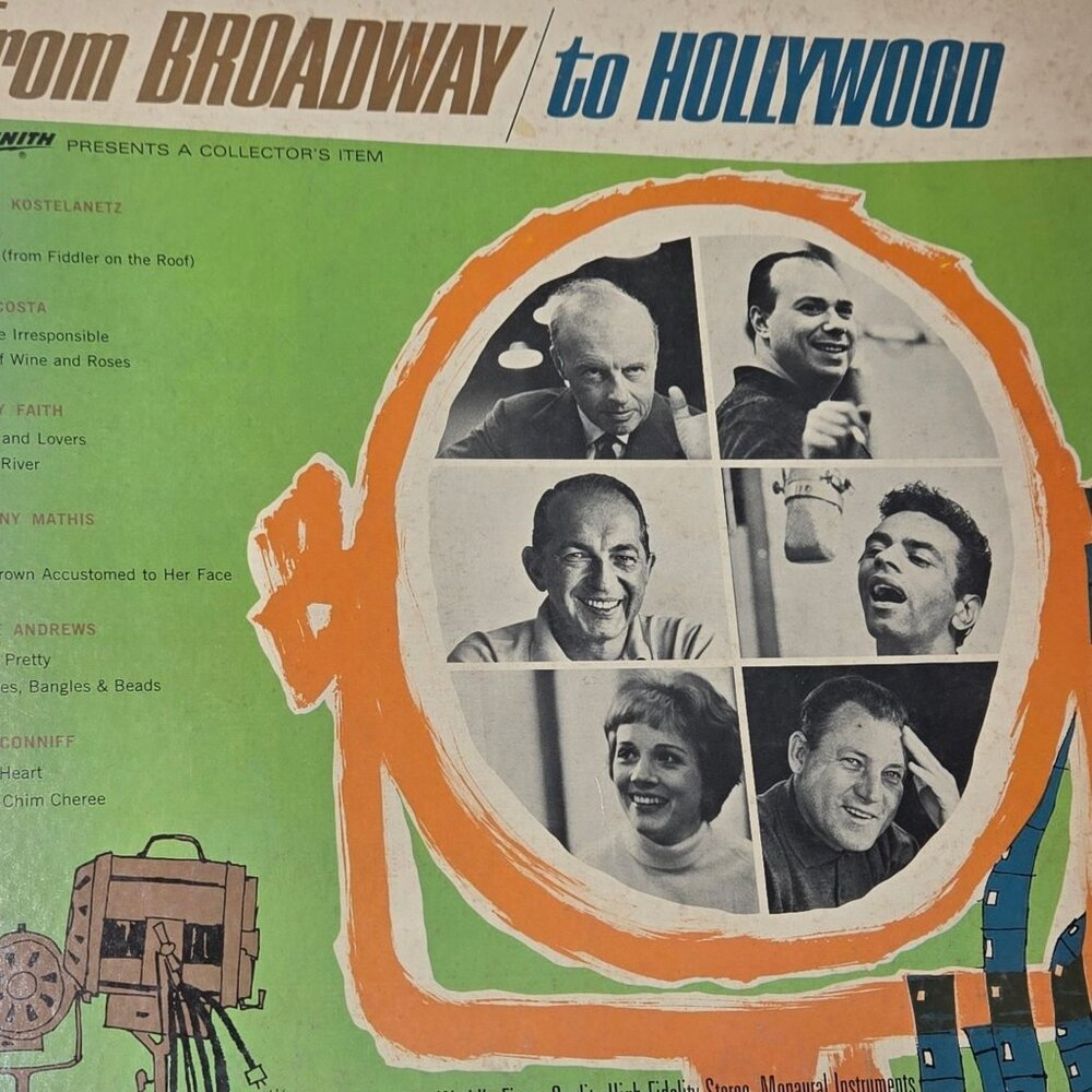 Zenith From Broadway To Hollywood Vinyl Record Julie Andrews Johnny Mathis